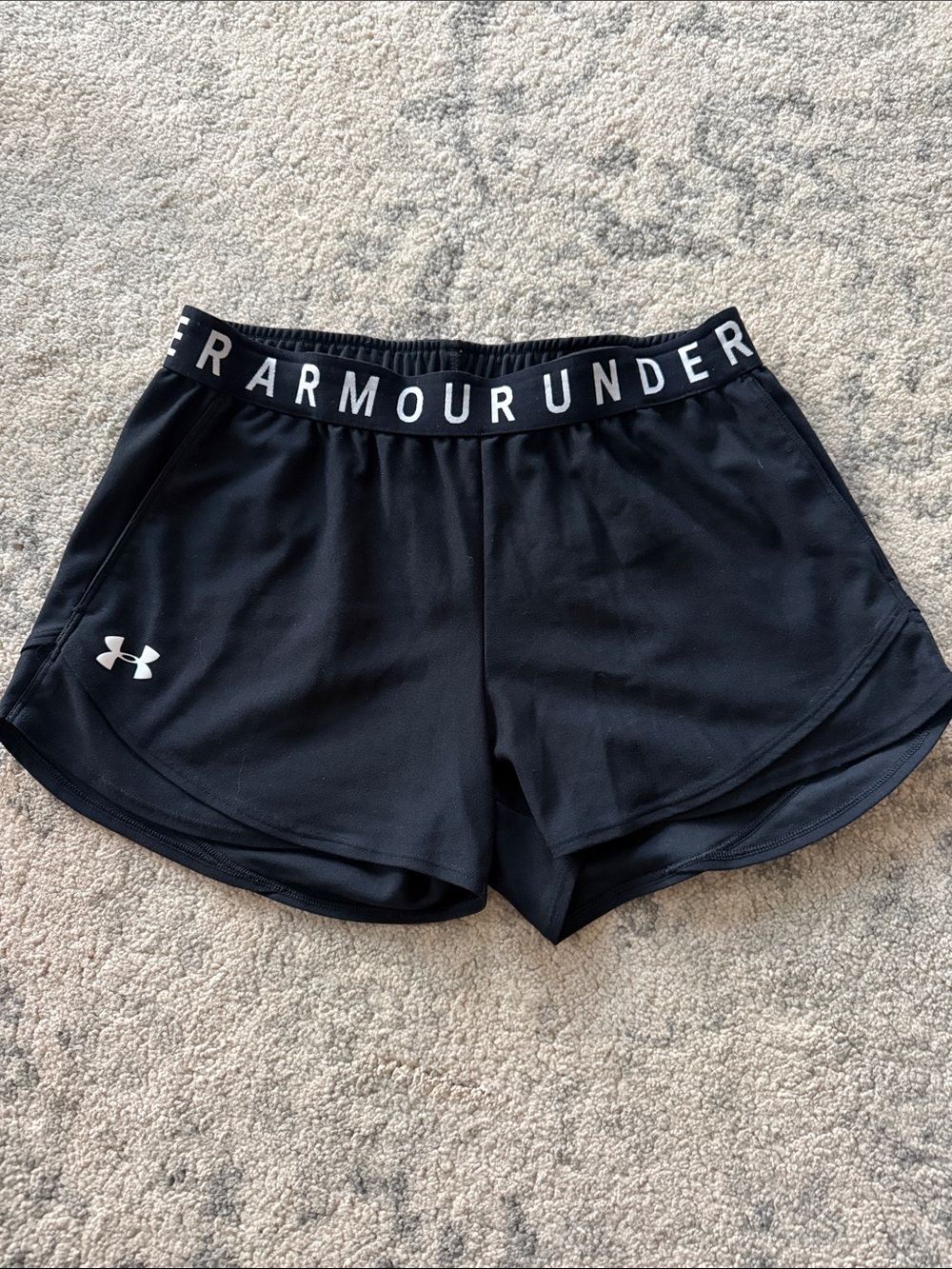 Under Armour Black Women's Performance Shorts with Logo Waistband